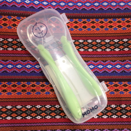 قاشق غذاخوری کودک مومو مدل S-900 مجموعه دو عددی