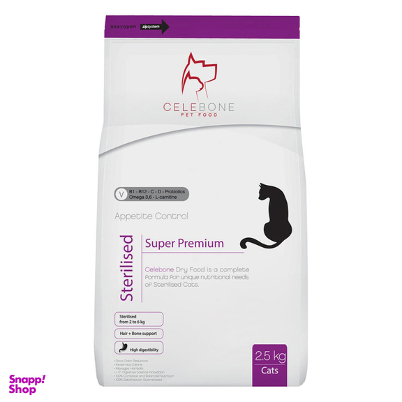 غذای خشک گربه سلبن مدل Sterilised وزن 2.5 کیلوگرم