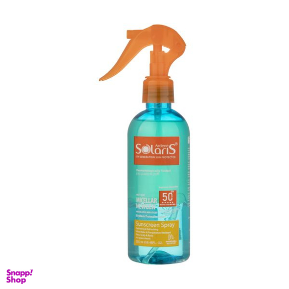 لوسیون دوفازی ضد آفتاب آردن سولاریس مدل Micellar Newgen حجم 250 میلی لیتر