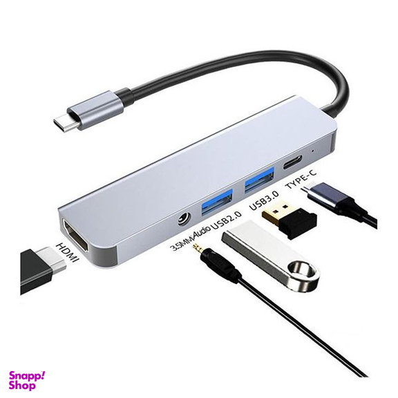 هاب 5 پورت USB-C مدل BYL-2009