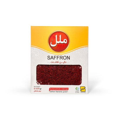 زعفران ملل وزن 0.5 مثقال بسته بندی پاکتی