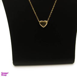 گردنبند طلا 18 عیار زنانه دلوکس مدل قلب 3 بعدی کد D 17