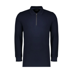 پولوشرت آستین بلند مردانه مدل GD-s-9713939 رنگ سرمه ای