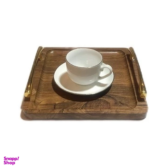 سینی چوبی مدل مربع