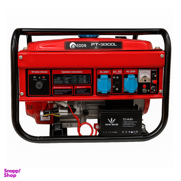 موتور برق بنزینی 3300 وات مدل ادون PT-3300L استارتی