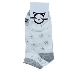 جوراب ساق کوتاه بچگانه بامشی مدل خرسی کد 3 بسته 2 عددی