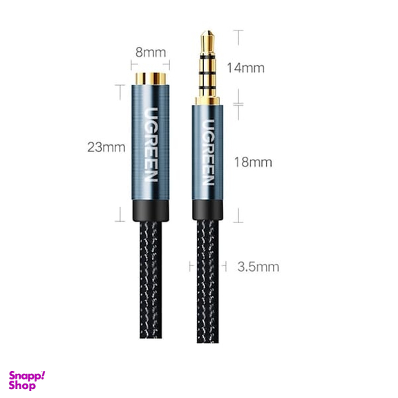کابل افزایش طول استریو Jack 3.5mm یوگرین مدل 40673-AV118 طول 1 متر