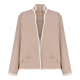 ست کت و دامن زنانه السانا مدل ضحا کد 219607 رنگ شکلاتی