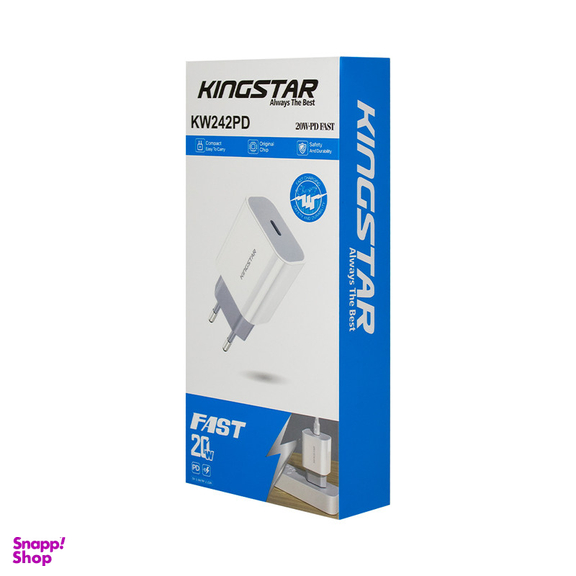 شارژر دیواری کینگ استار مدل KW242PD