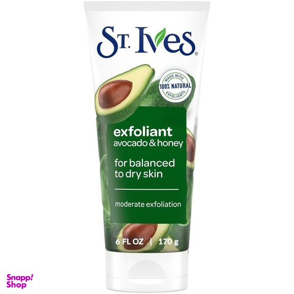 اسکراب لایه بردار پوست سینت ایوز مدل Exfoliant حاوی آووکادو و عسل مناسب پوست های خشک و مختلط وزن 170 گرم