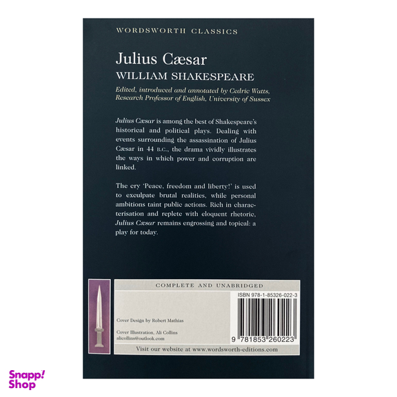کتاب Julius Caesar اثر شکسپیر نشر وردز ورث ادیشن