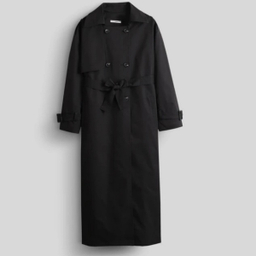 بارانی زنانه مدل GD-O-20733804 طرح ساده رنگ مشکی