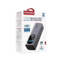 پاوربانک 160 وات پرومیت مدل TITAN-160 ظرفیت 27600 میلی‌ آمپر ساعت