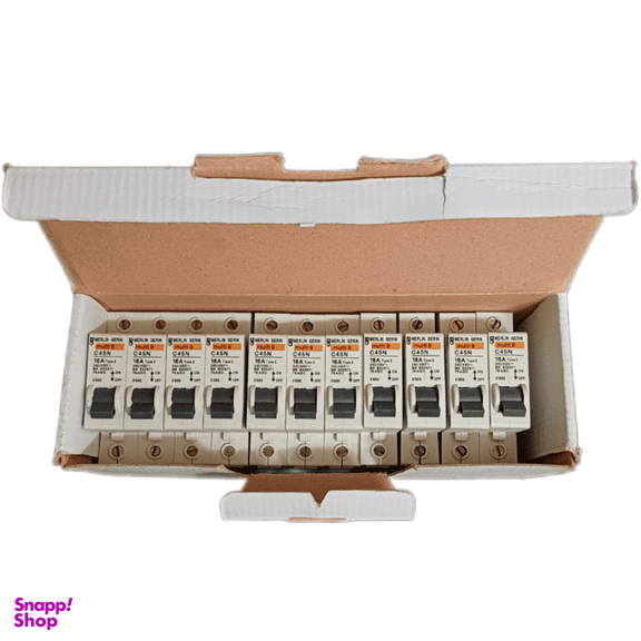 فیوز مینیاتوری تک فاز 16 آمپر اشنایدر مدل مرلین گرین کد C45N Multi9 بسته 12 عددی