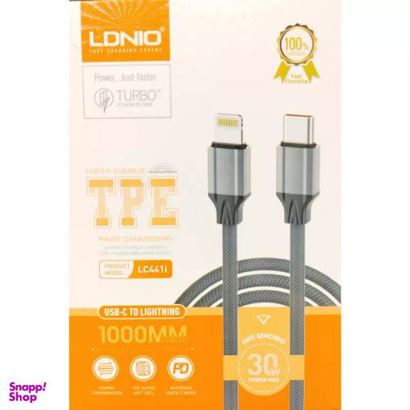 کابل دیتا Type-C به Lightning الدینیو مدل LC441i