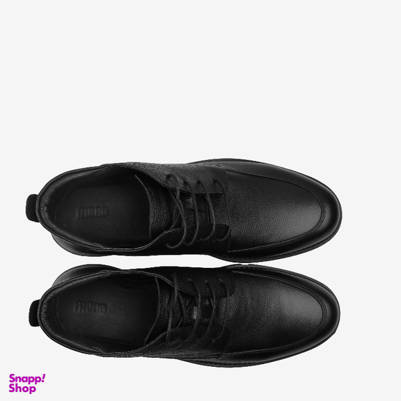 نیم بوت مردانه چرم مونو کد J5527-001 رنگ مشکی