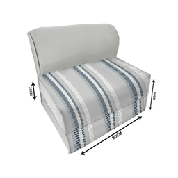 مبل تختخواب شو یک نفره نوپه هوم مدل کلاسیک راه راه کد P1028