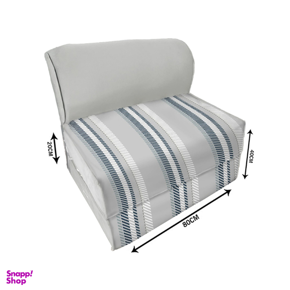 مبل تختخواب شو یک نفره نوپه هوم مدل کلاسیک راه راه کد P1028