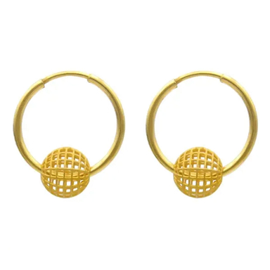 گوشواره طلا 18 عیار زنانه کاپانی مدل فیوژن کد KE019