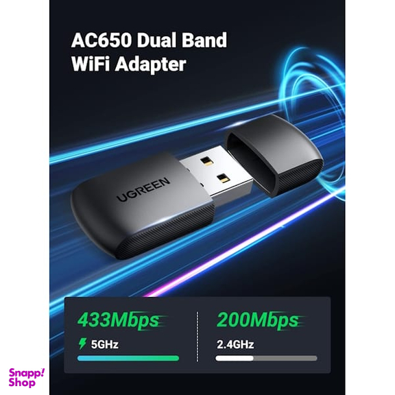 کارت شبکه بی سیم AC650 11AC یوگرین مدل CM448 کد 20204