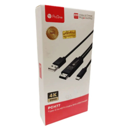 کابل انتقال تصویر HDMI به Type-C/USB پرووان کد PCH77 طول 1.8 متر