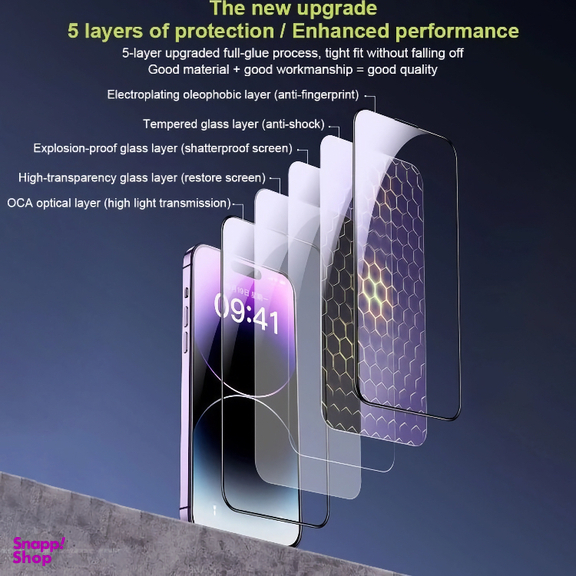 محافظ صفحه نمایش گوشی موبایل ویکام مدل KINGKONG 9D مناسب اپل iPhone 16 Pro Max
