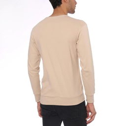 تیشرت راحتی آستین بلند مردانه مدل GD-s-17675351 رنگ کرم