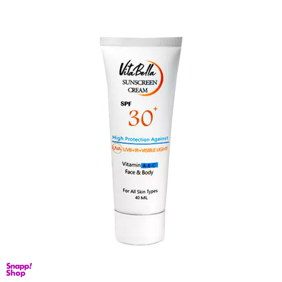 کرم ضد آفتاب بی رنگ ویتابلا مدل +SPF30 حجم 40 میلی لیتر
