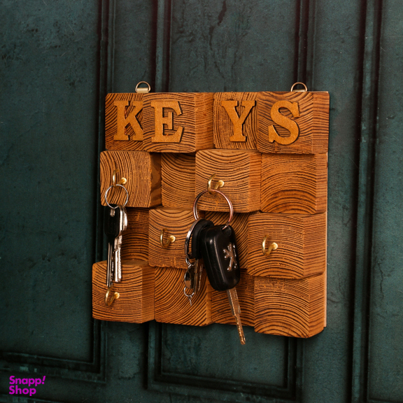 جاکلیدی چوبی طرح KEYS