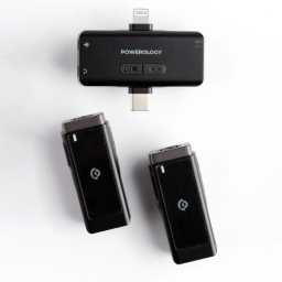 میکروفون بی سیم یقه ای پاورولوجی مدل Lavalier Duo PWMIC2