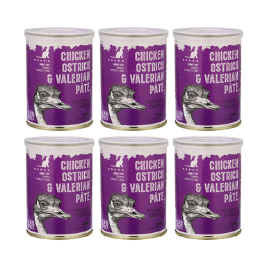 کنسرو گربه یو اس پت مدل شتر مرغ وزن 400 گرم بسته 6 عددی