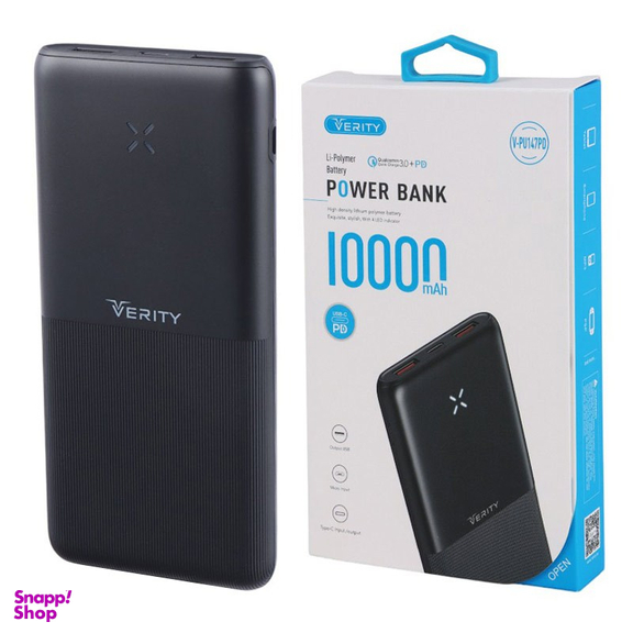 پاوربانک وریتی مدل V-PU147PD ظرفیت 10000 میلی آمپر ساعت
