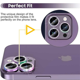 محافظ لنز دوربین بوف مدل Diamond-Luxury مناسب برای گوشی موبایل اپل iphone 14 Pro Max / 14 Pro