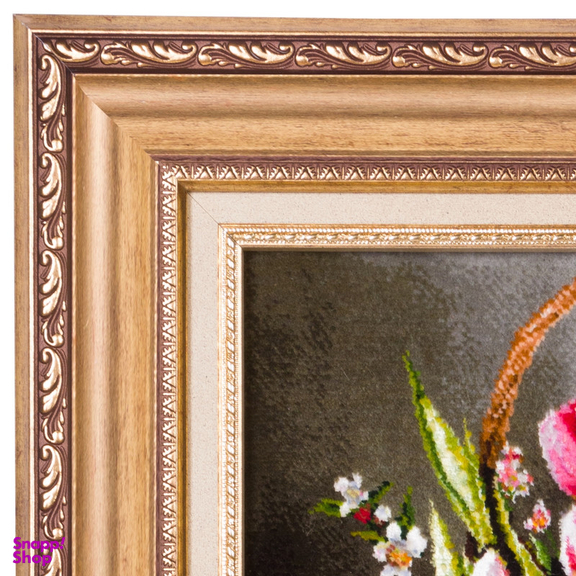 تابلو فرش دستباف سی پرشیا مدل گل در سبد حصیری کد 903806