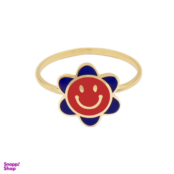 انگشتر طلا 18 عیار زنانه گلد گالری لیبرا مدل گل سایز 54