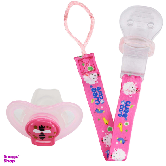 پستانک ارتودنسی وی کر مدل ضدحساسیت درب دار همراه با زنجیر سایز 0-6 ماه کد Wee Care-P110