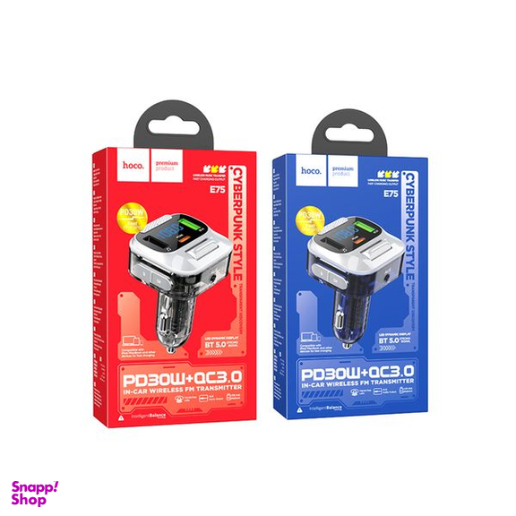 شارژر فندکی 30 وات هوکو مدل E75 QC3.0+PD