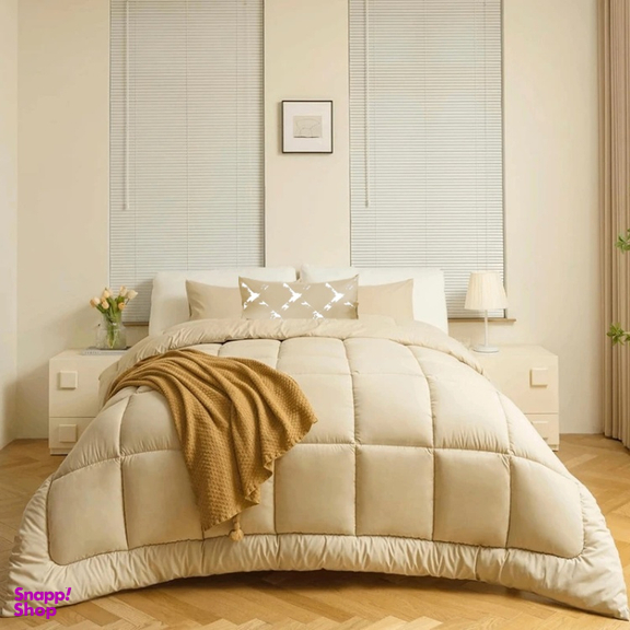 روتختی تکنفره 5 تکه نوپه هوم طرح مربعی کرم کد 040