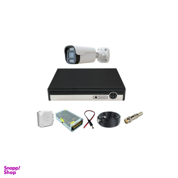 پکیج سیستم مداربسته مدل تک دوربین AHD 5MP مجموعه 7 عددی