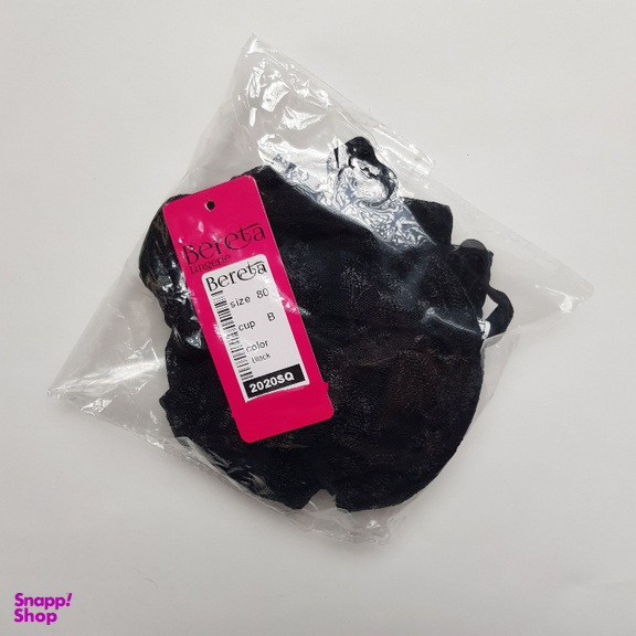 ست شورت و سوتین زنانه برتا مدل توری کد 2020SQ رنگ مشکی