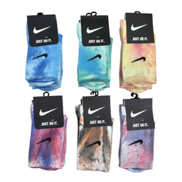 جوراب ساقدار زنانه طرح نایکی کد A-1 بسته 6 جفتی