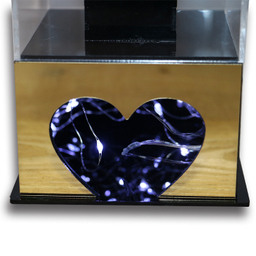 تندیس تمام پلکسی گل رز جاودان قرمز مدل LED دار