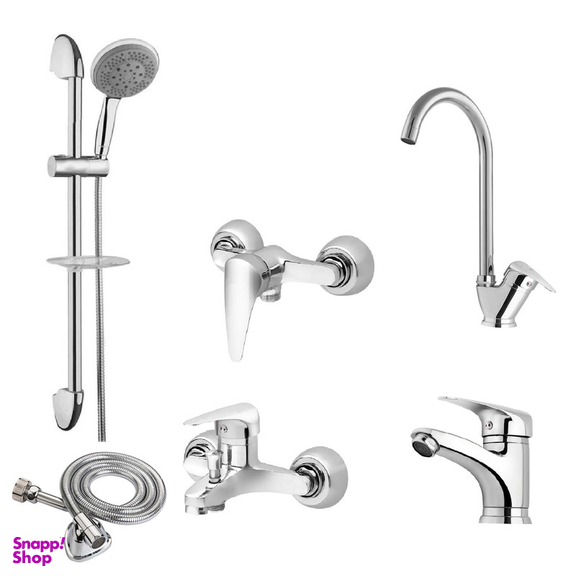 ست شیرآلات حکمت نشان مدل ایتالیا پلاس K مجموعه 6 عددی