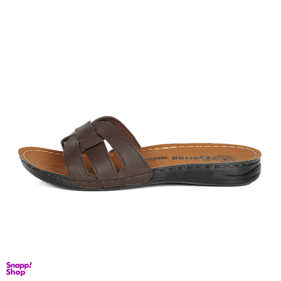 دمپایی روفرشی زنانه طرح هرمس کد 240 رنگ قهوه ای