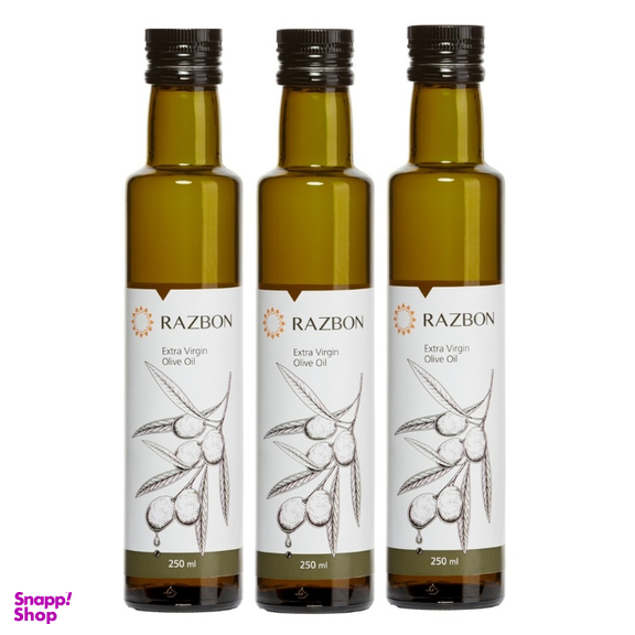 روغن زیتون فرابکر رزبن حجم 250 میلی لیتر بسته 3 عددی