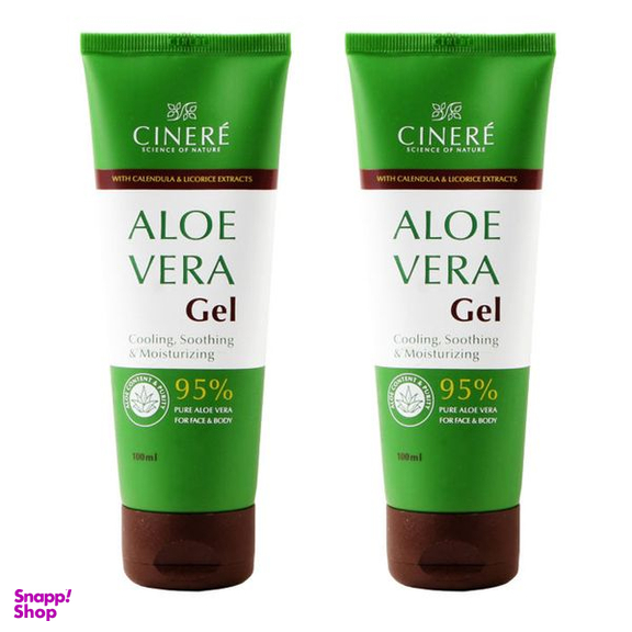 ژل مرطوب کننده سینره مدل آلوئه ورا حجم 100 میلی لیتر مجموعه 2 عددی