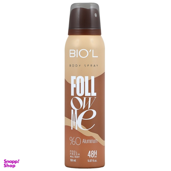 اسپری خوشبو کننده بدن مردانه بیول مدل Follow me حجم 150 میلی لیتر