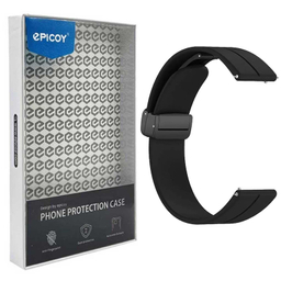 بند اپیکوی مدل SiliconeMag20 سایز 20mm مناسب برای ساعت هوشمند سامسونگ سری Galaxy Watch 4/5/5 Pro/6/ َActive1/2