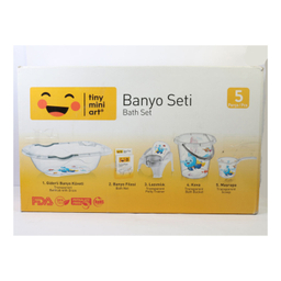 ست وان حمام کودک تاینی مینی مدل banyo مجموعه 5 عددی