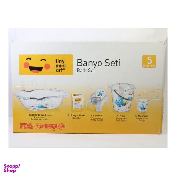 ست وان حمام کودک تاینی مینی مدل banyo مجموعه 5 عددی